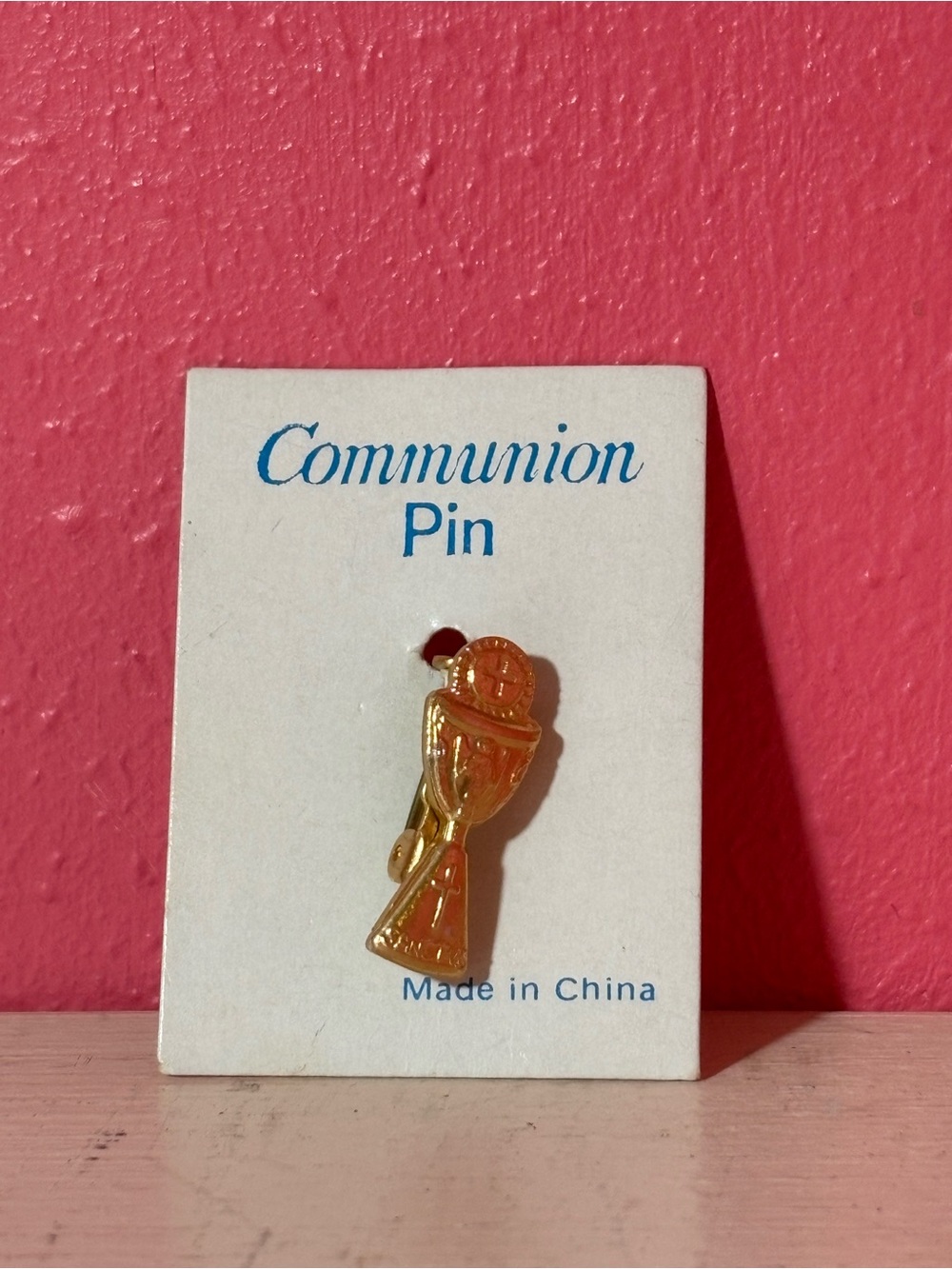 NEW * Kid's Christian Gold Communion Chalice Brooch Pin Church Religious Sanctus